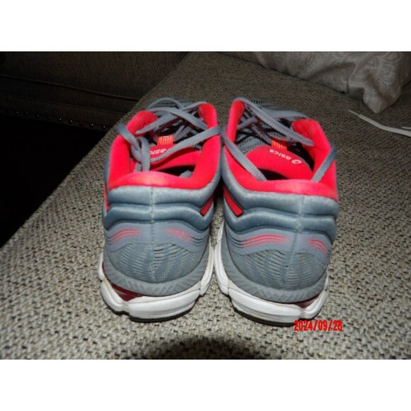 ASICS Women's GEL-CONTEND 7 Running Shoes Size 7‎  Gray Pink Athletic USED - Picture 4 of 7